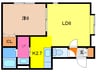 ロートシルト 1LDKの間取り