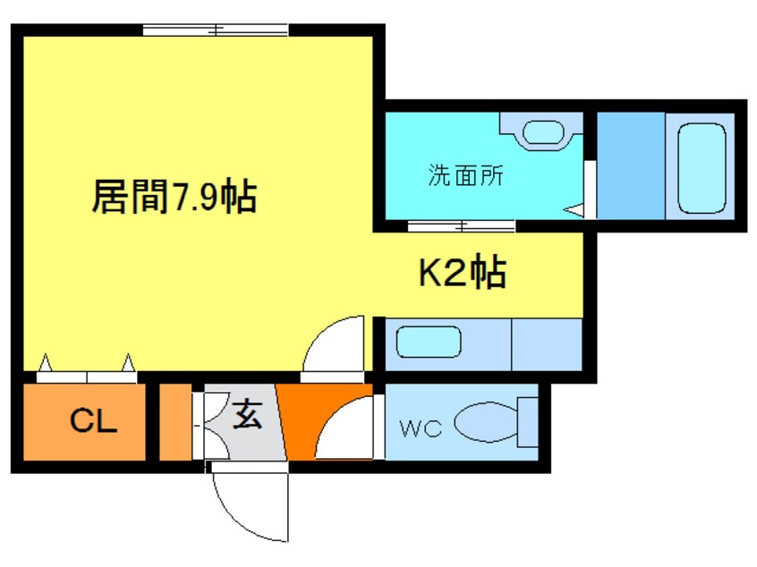 間取図 マリオット恵庭Nouth