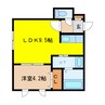 Korat(コラット) 1LDKの間取り