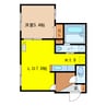 アマン恵庭 1LDKの間取り