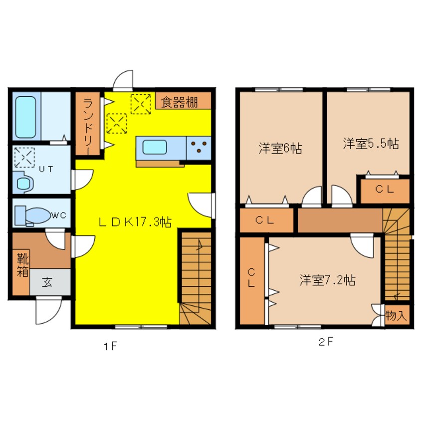 間取図 レガーメ島松