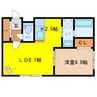 CONAN相生 1LDKの間取り