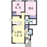 ジュネスC 2LDKの間取り