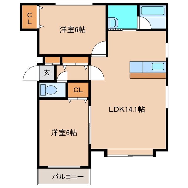 間取り図 ベルフォートＡ