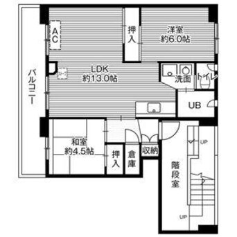 間取図 ビレッジハウス恵み野2号棟