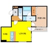ライフライン32 1LDKの間取り