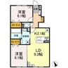 J14 2LDKの間取り