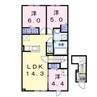 ソレイユ　グラス　B 3LDKの間取り