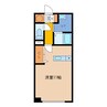 マンションプラテリア 1Rの間取り