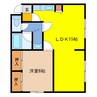 弥生ハイツ 1LDKの間取り