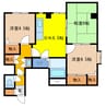 フェリス千歳 3DKの間取り