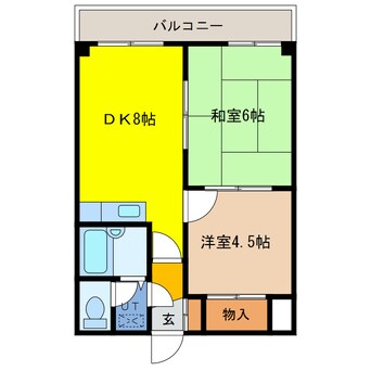 間取図 フェリス千歳