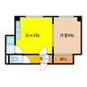 フレンドハウス２ 1DKの間取り
