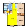 ウィスタリア 2LDKの間取り