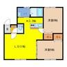 アイランドミドル勇舞Ⅱ　Ａ・Ｂ 2LDKの間取り