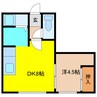 第５邦人館 1DKの間取り