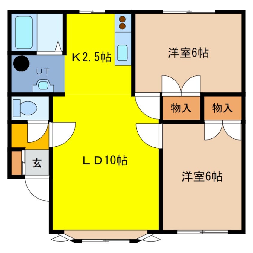 間取図 アップランド６