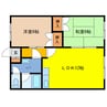 若葉ハイムＡ 2LDKの間取り