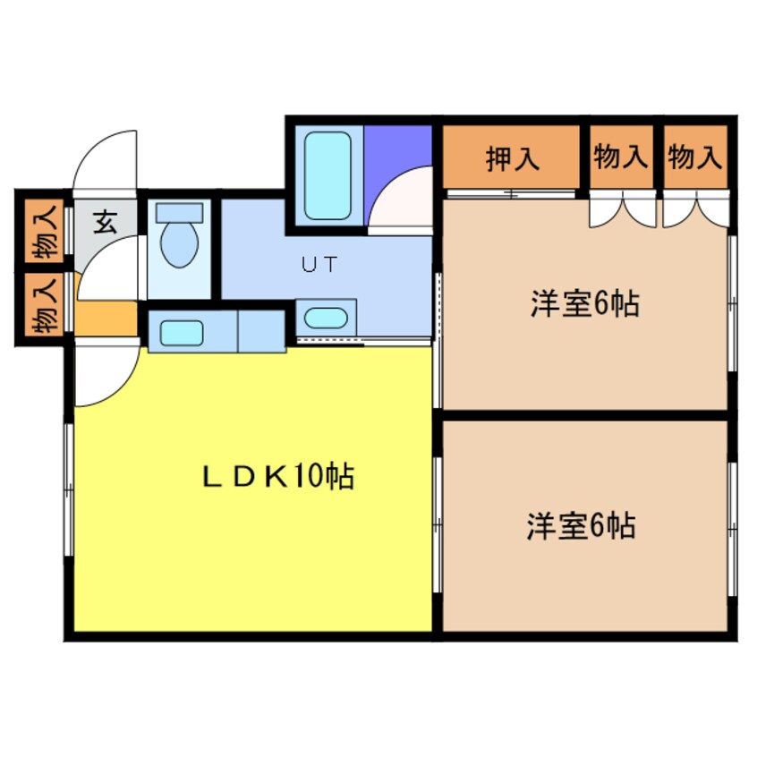 間取図 ニューシティー信濃　A棟