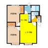 清流22 2LDKの間取り