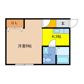 間取図 ポプリ末広１丁目Ｂ