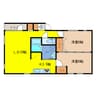 CASA　MILA 2LDKの間取り
