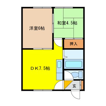 間取図 マーシャルコーポ