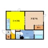 ecoa本町Ⅰ 1DKの間取り