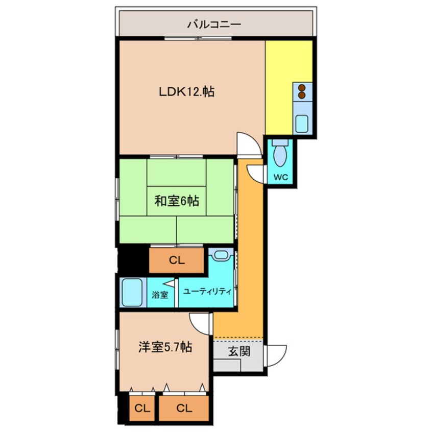 間取図 朝日プラザステーションスクエア千歳Ⅱ