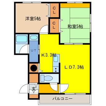 間取図 レーラ101A・B