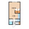 リラハイツ末広Ｃ 1Kの間取り