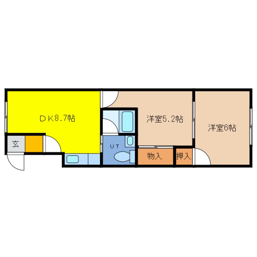 間取図 ecoa末広５丁目A・B