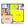 エクセルパーク 1LDKの間取り