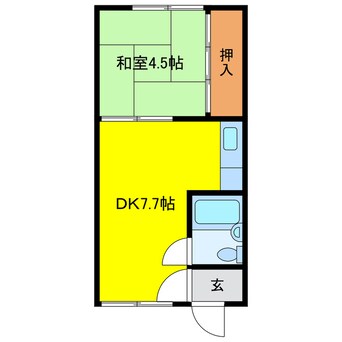 間取図 エメラルドハイツ