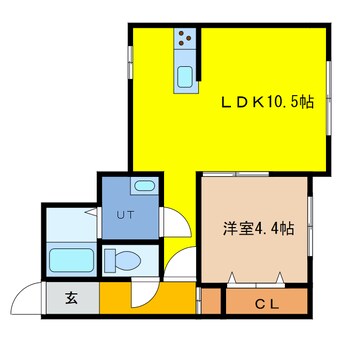 間取図 EAST　BLUE