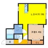 EAST　BLUE 1LDKの間取り