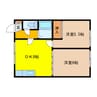 グランハイツ 2DKの間取り