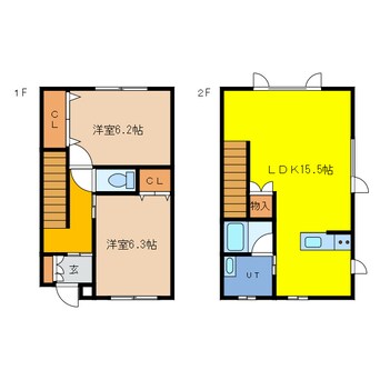 間取図 ヌーベルコートB