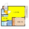 Premier Chitose 1LDKの間取り