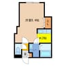 FLAIR新富 1Kの間取り
