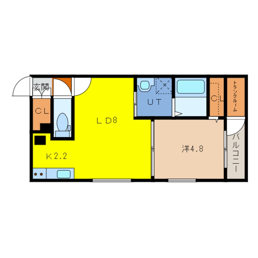 間取図 R.force朝日町