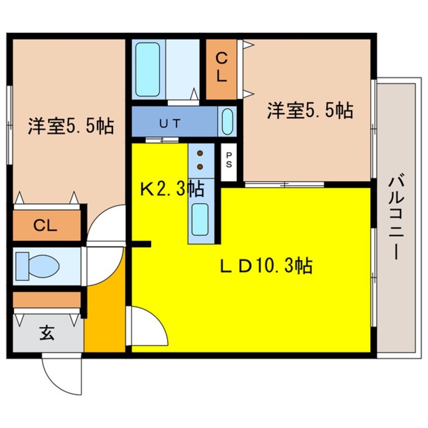 間取図 アルファレジデンス末広