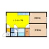 I`ｓCHITOSE 2DKの間取り