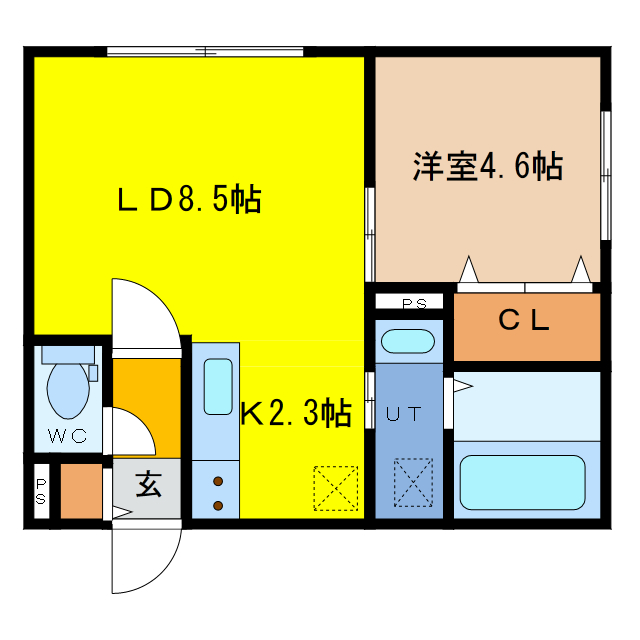 間取り図 Albero Felice千歳