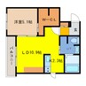 CASA FRUTTA CHITOSE 1LDKの間取り
