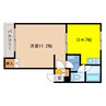 ロイヤルマンション恵 1DKの間取り