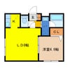 FELIAS富士 1LDKの間取り