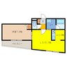 Life Line34 1LDKの間取り