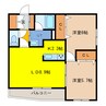 Life Line34 2LDKの間取り
