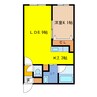 Gare de Ciel 1LDKの間取り